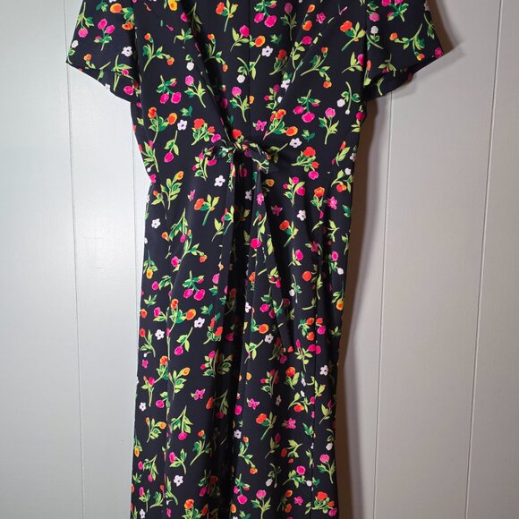 Vintage Collared Preppy Floral Dress - Picture 3 of 3